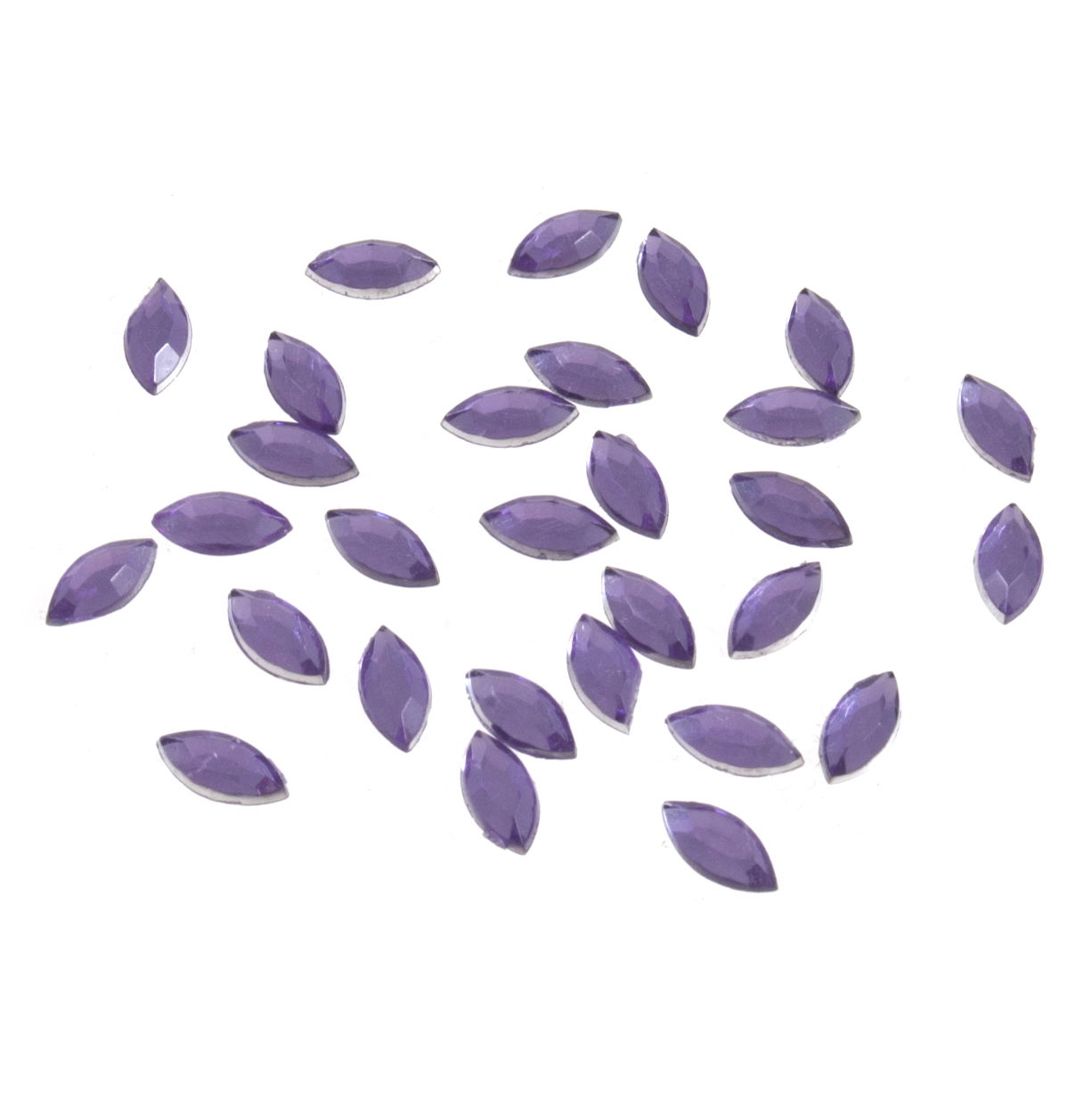 B6039-11 - ACRYLIC STONES 8x4mm OVAL (30pcs) 11 LILAC