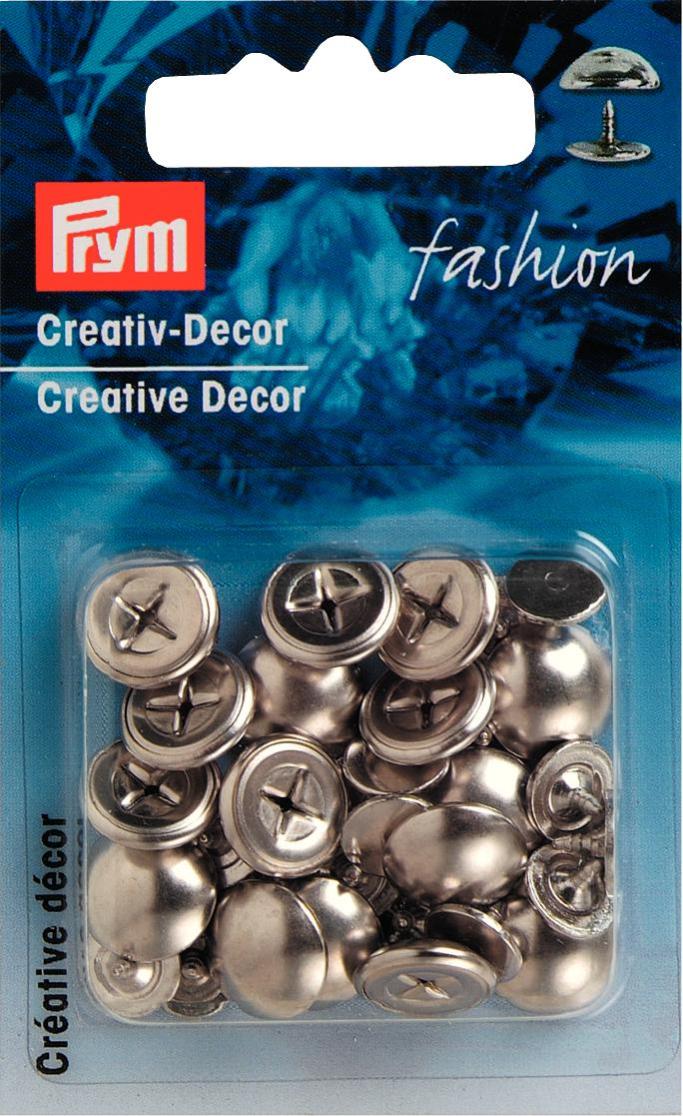 P403310 - **Creative Decor rivets metal silver col 12 mm x 16pc