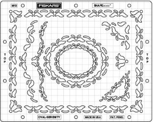 295613 - ***FISKARS SHAPEBOSS STENCIL OVAL SERENITY