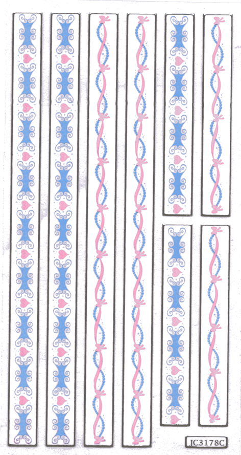 JC3178C - **STICKERS BORDERS DESIGN C