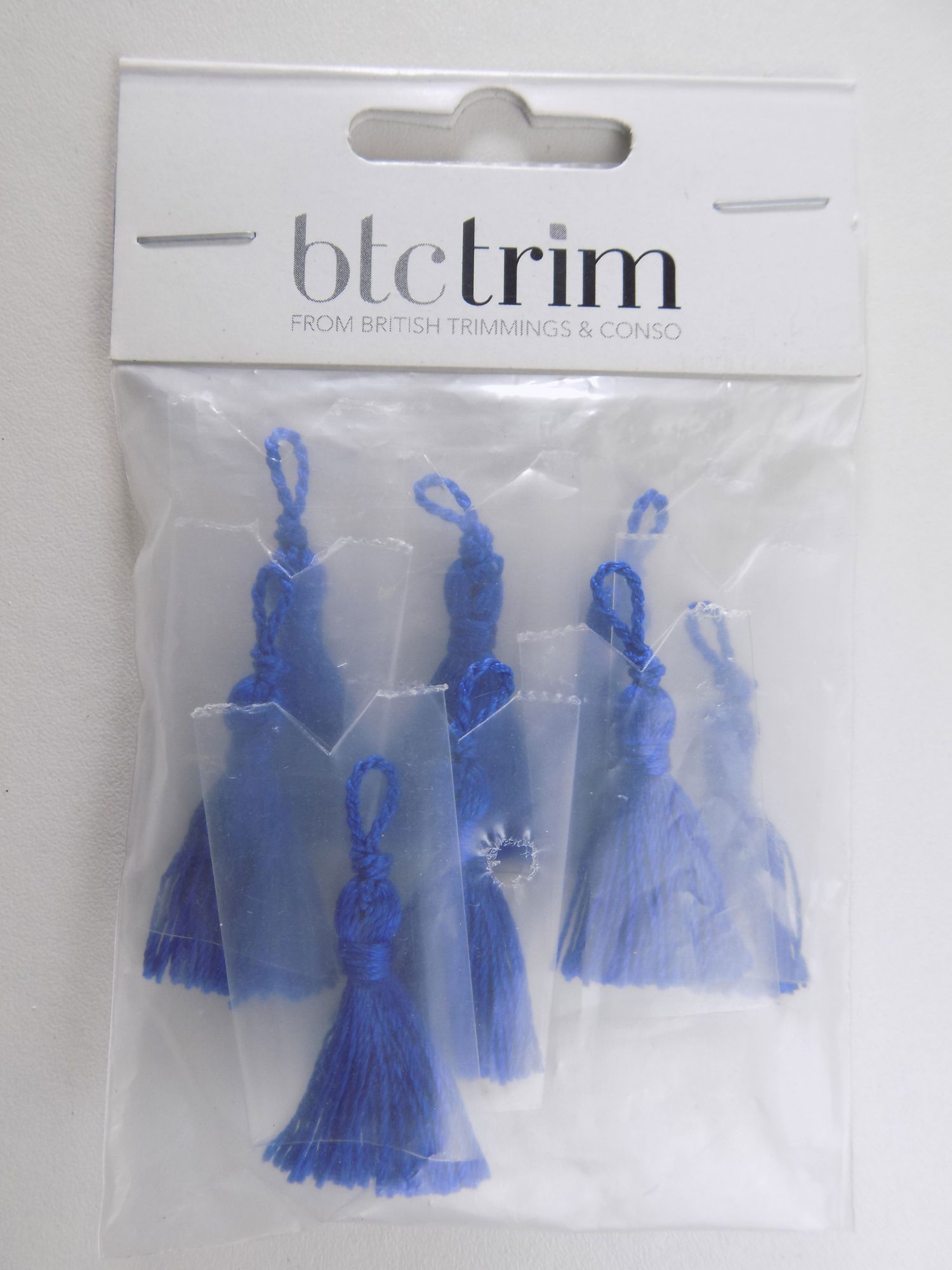 BTTA6 COBALT 3CM TASSEL (PACK OF 8)