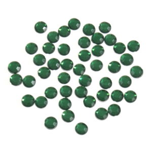 B6013-26 - ACRYLIC STONES 5mm ROUND (100pcs) 26 GREEN