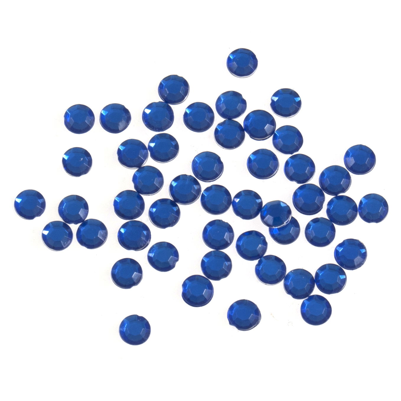 B6013-20 - ACRYLIC STONES 5mm ROUND (100pcs) 20 ROYAL