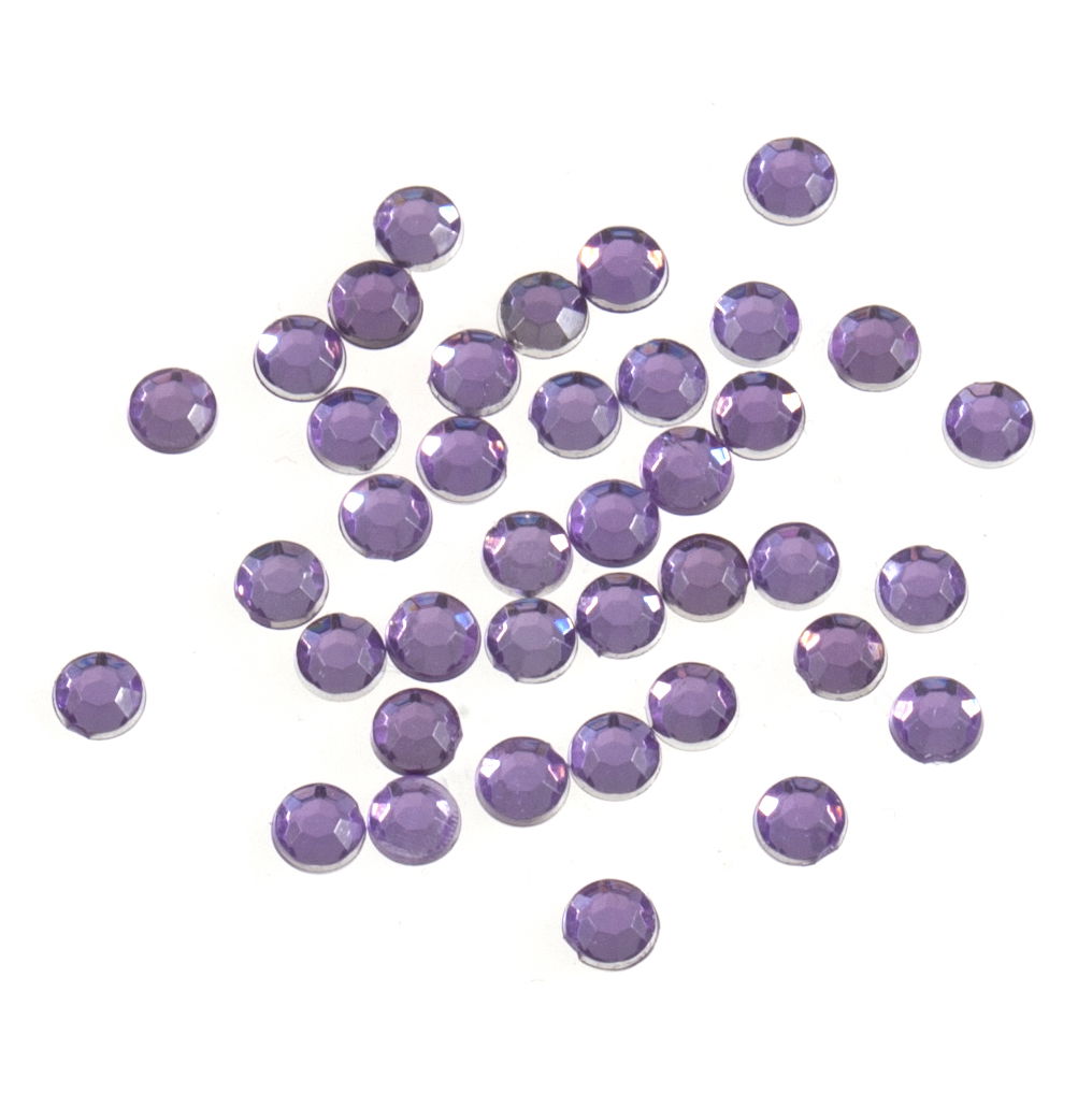 B6012-11 - ACRYLIC STONES 4mm ROUND (100pcs) 11 LILAC