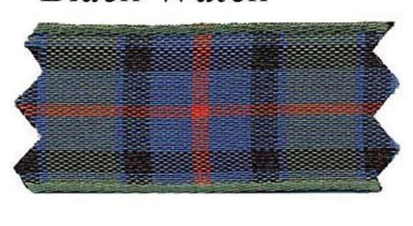 4446-25-56-100 - **TARTAN RIBBON 25MM 56 FLOWER SCOT **100M **