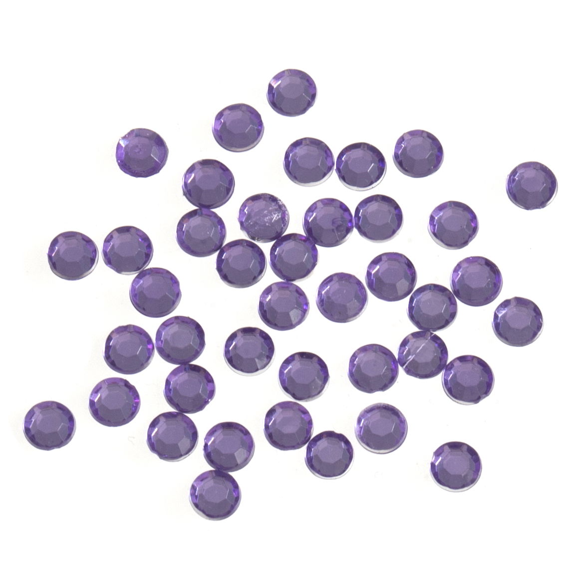 B6013-11 - ACRYLIC STONES 5mm ROUND (100pcs) 11 LILAC