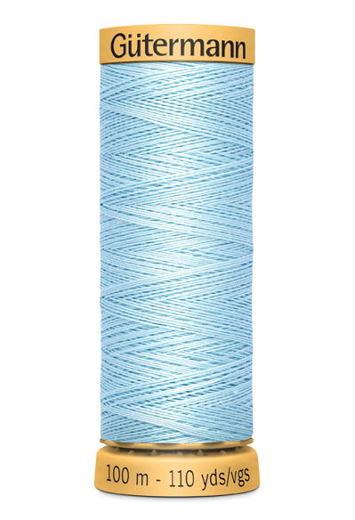 744484-7469 - GUTERMANN NATURAL COTTON 100M 7469 LIGHT BLUE