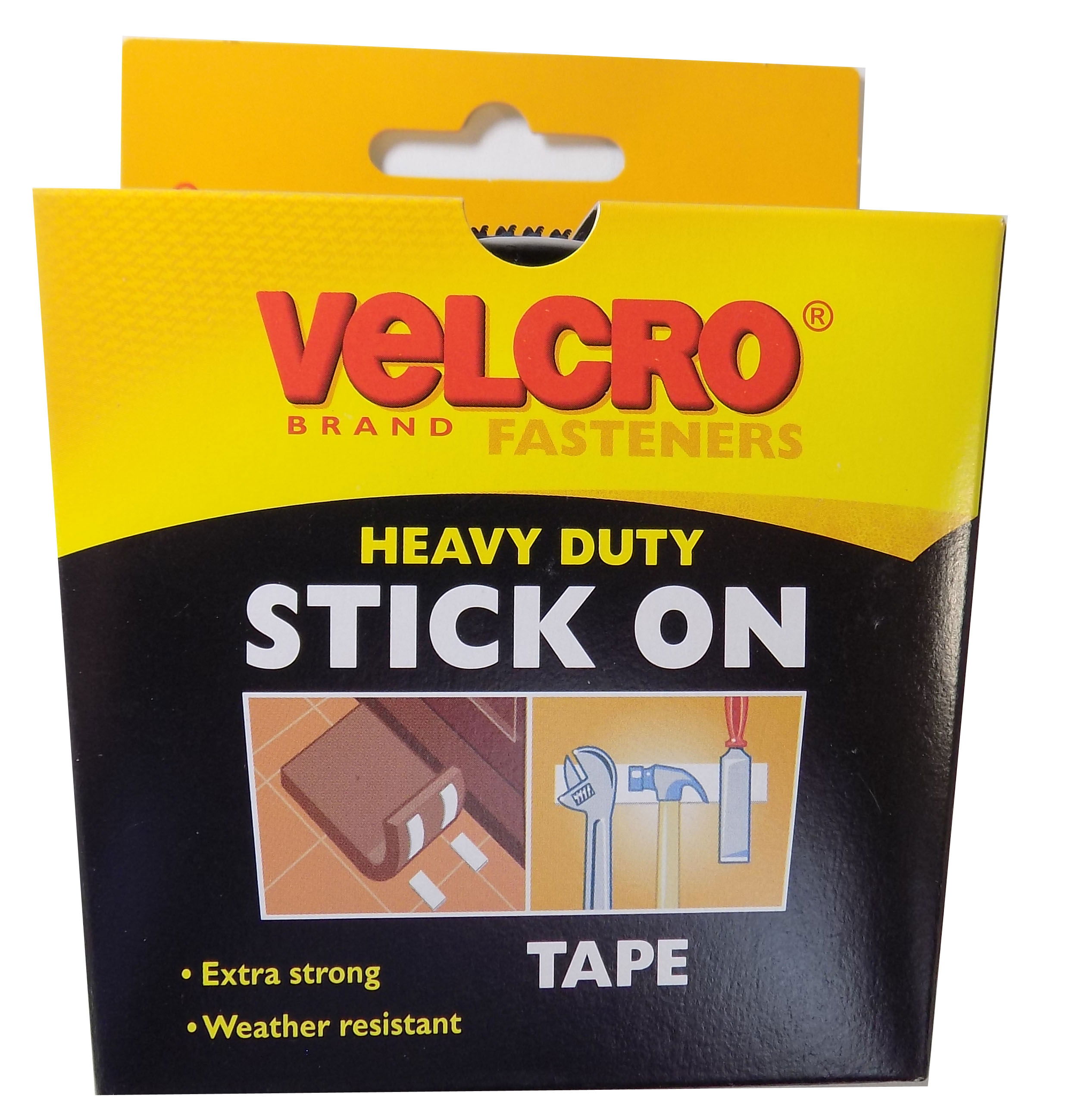 V60241  **VELCRO STICK ON HEAVY DUTY 50MM X 1M BLACK