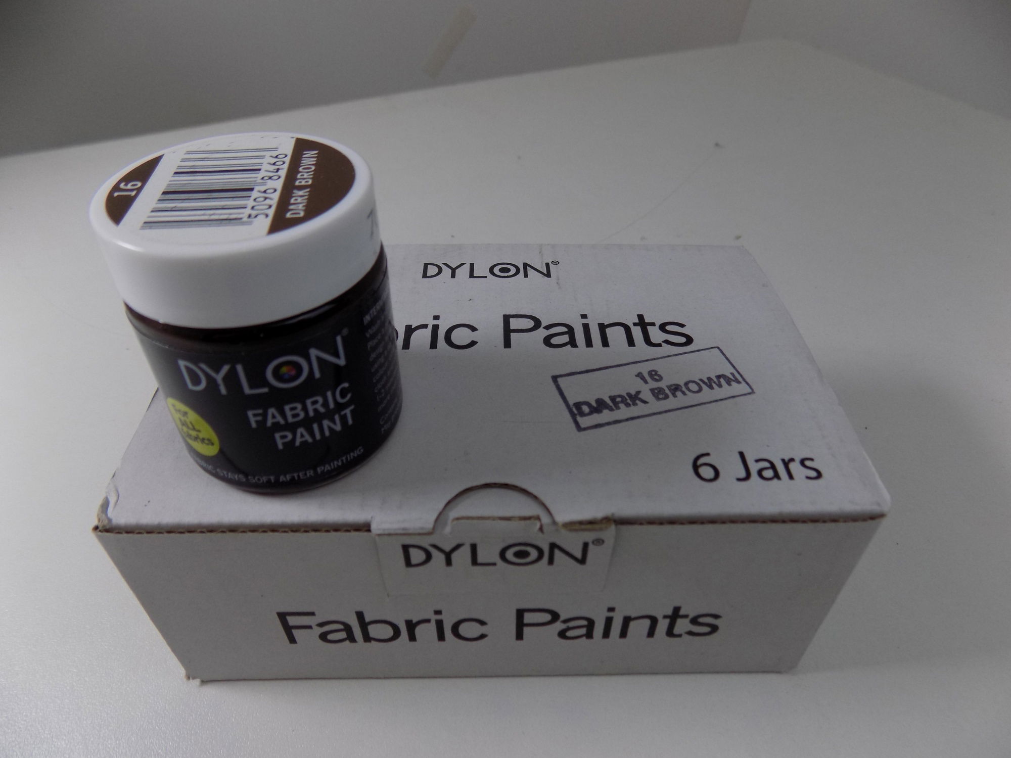 DFP-16  **DYLON FABRIC PAINTS DARK BROWN